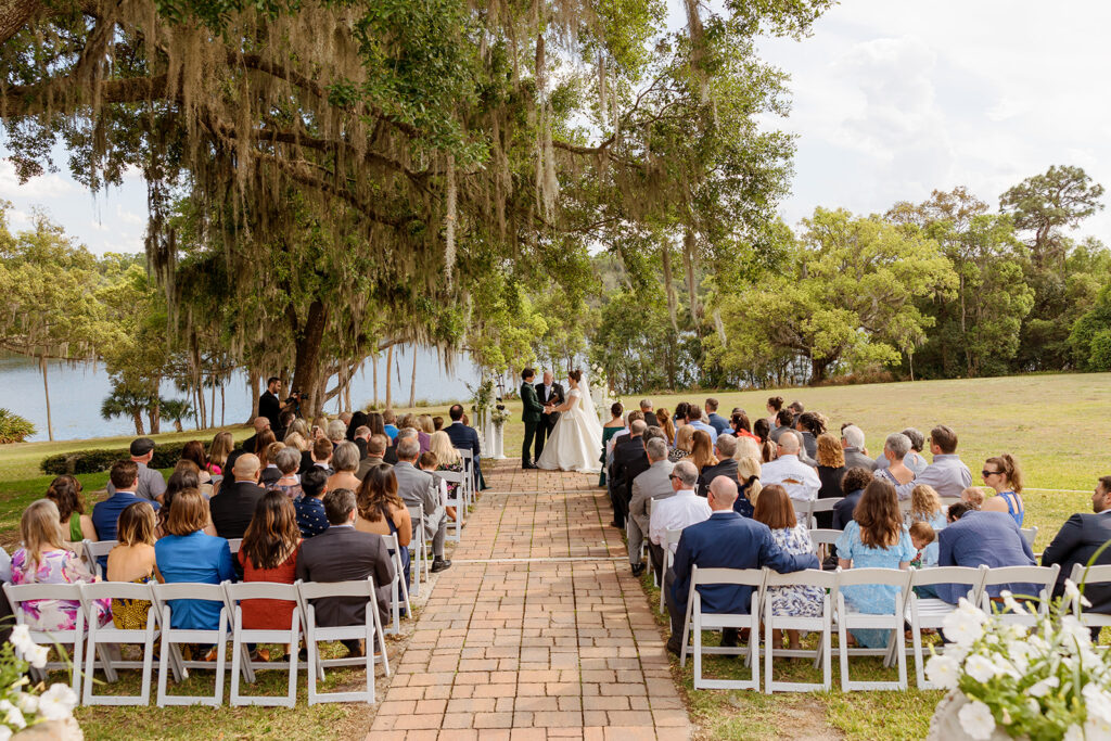 wedding ceremony at the Sydonie Mansion