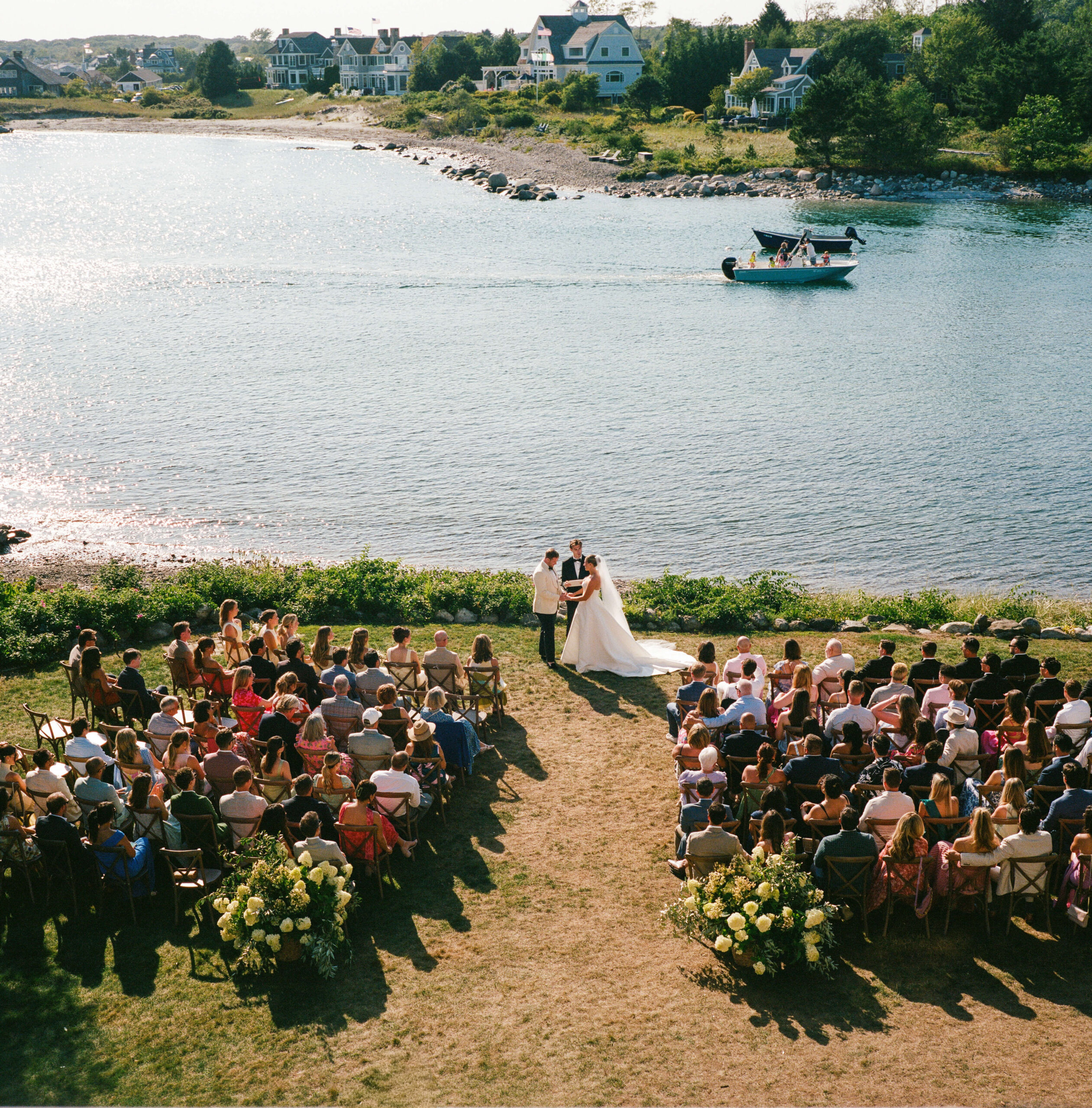 Wedding ceremony in Kennebunkport, Maine